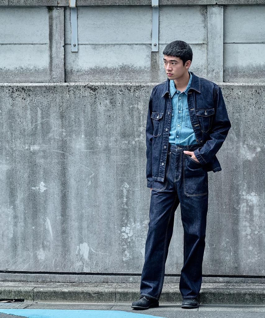 PLAC [Shiota Made] Military Denim Pants Indigo