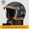All-Season Waterproof Helmet with Retractable Visor for Men and Women - 3C Certified