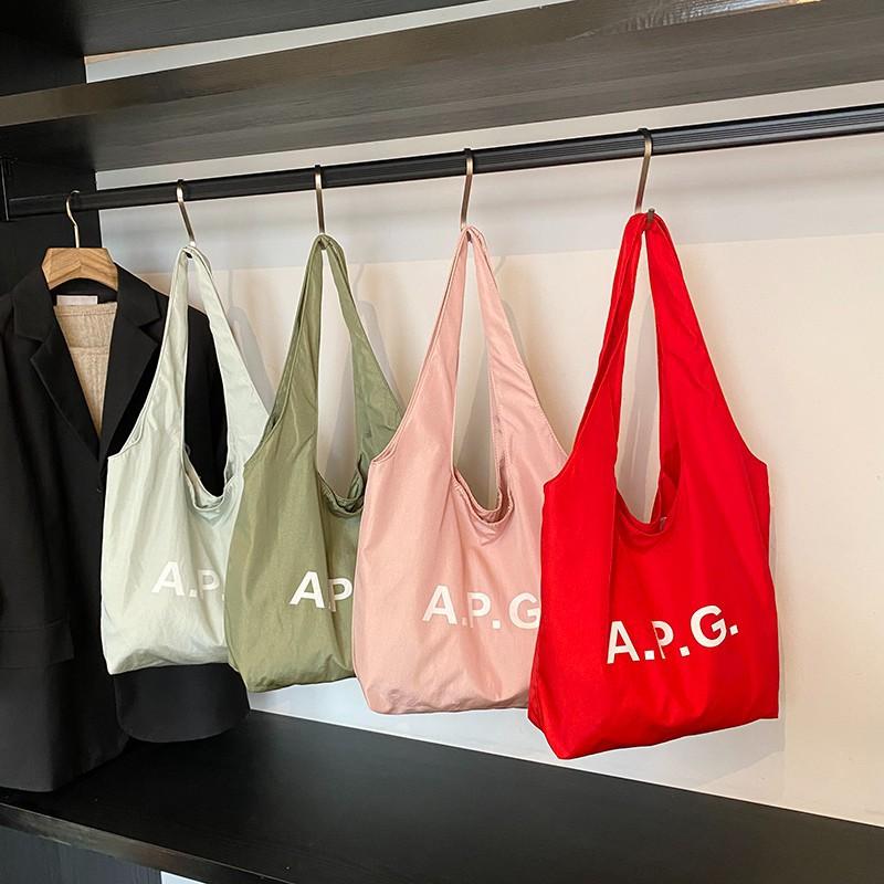 Niche Design Letter Print Canvas Bag Women's Daily Commute Large Capacity Fashion Shoulder Bag Hand Bag