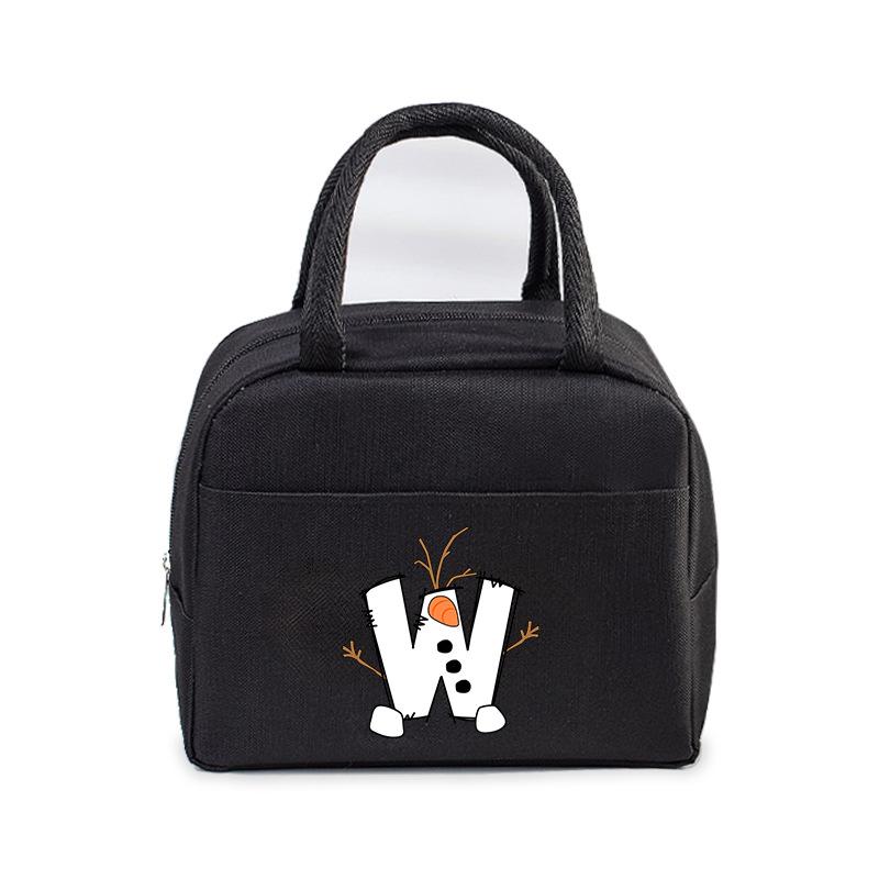 26 letter lunch box bag portable bento bag office worker student large lunch bag