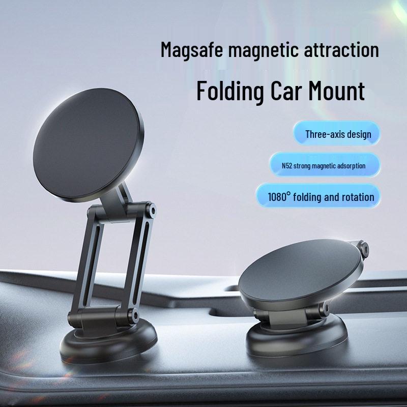 Foldable Magnetic Magsafe Car Phone Holder for Dashboard