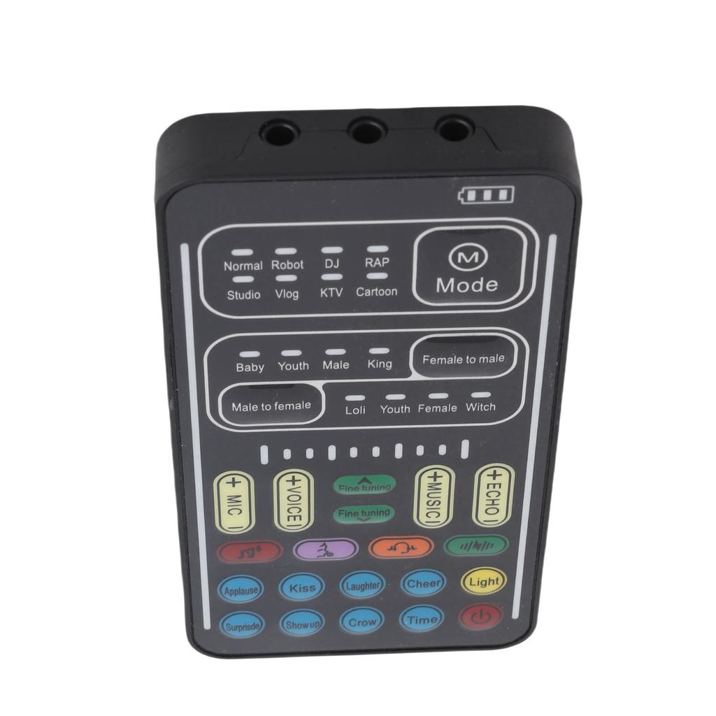 Voice Changer ABS Handheld Portable Multifunctional Sound Disguiser with 8 Sound Effects for Mobile