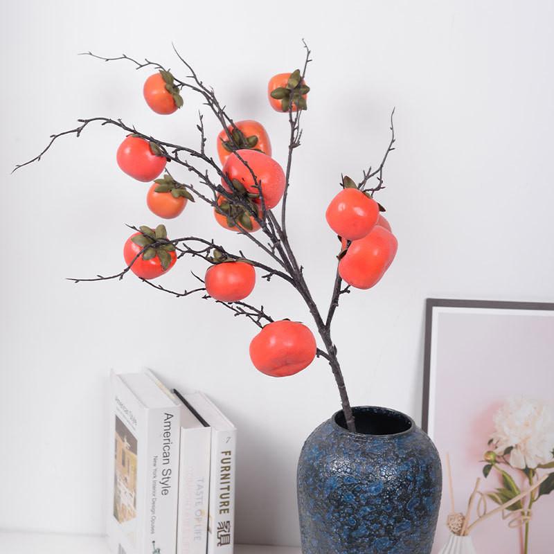Ornaments Persimmon Simulated Room Decoration Artificial Plants Prop Photography