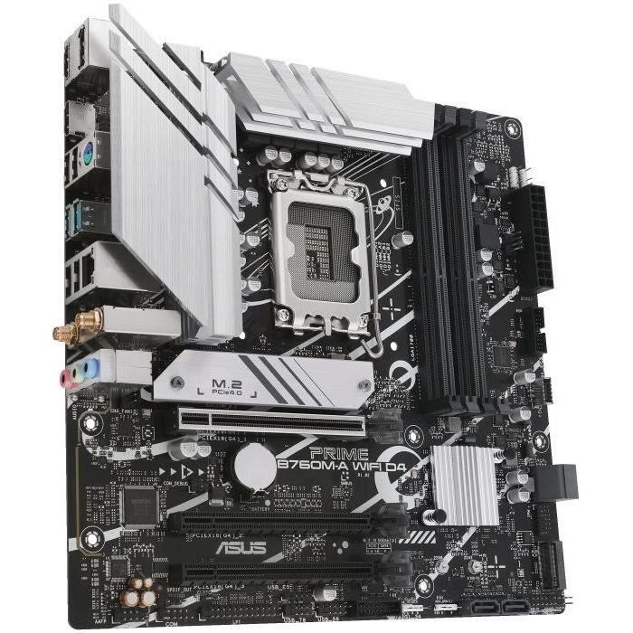 Carte mère - ASUS - PRIME B760M-A WIFI D4 - LGA 1700 - DDR4 - Wi-Fi 6