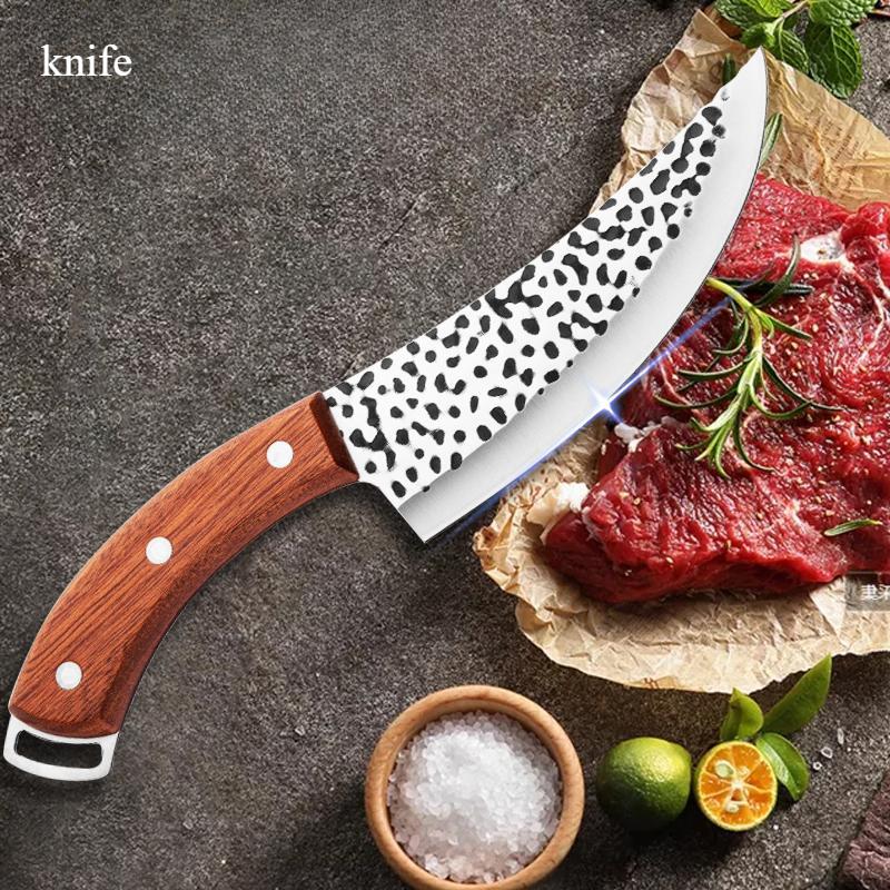 

6-дюймовый нож из нержавеющей стали для обвалки мяса, кованый нож ручной работы, кухонный нож повара, мясницкий нож, нож для нарезки, кухонные принадлежности
