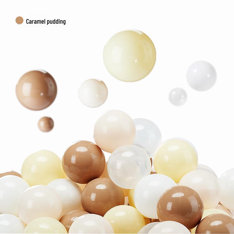 Babygo Odorless Indoor Ball Pit with Elastic Fence and Ocean Colored Balls for Infants and Children