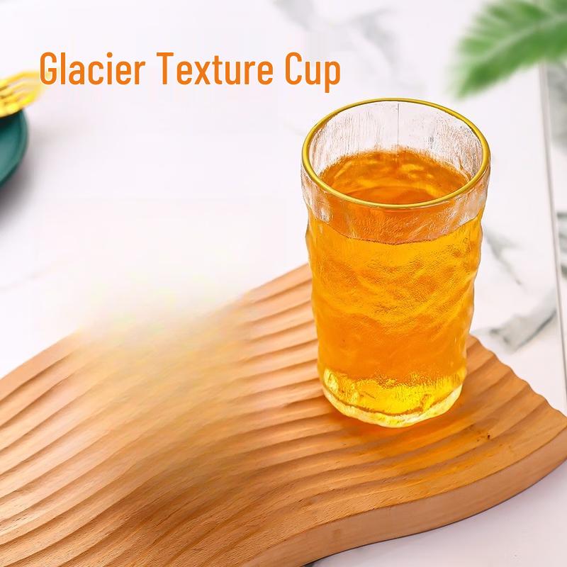 OLOEY Iceberg Texture Hammered Glass Cup