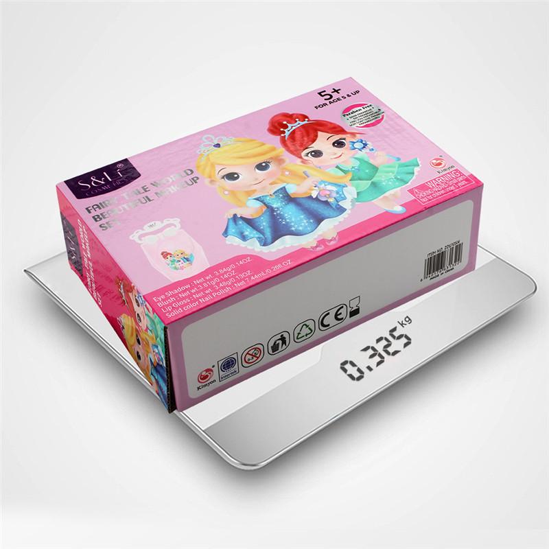 Children Cosmetic Gift Princess Makeup Box Girl Makeup Eyeshadow Lip Gloss Kit