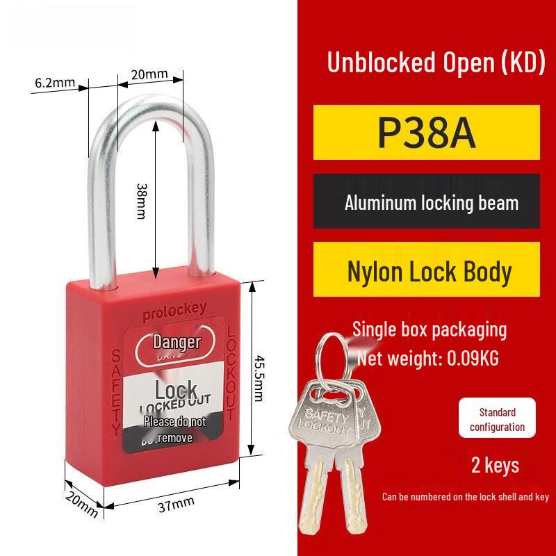 

WBD Industrial Safety LOTO Lockout Tagout Padlock