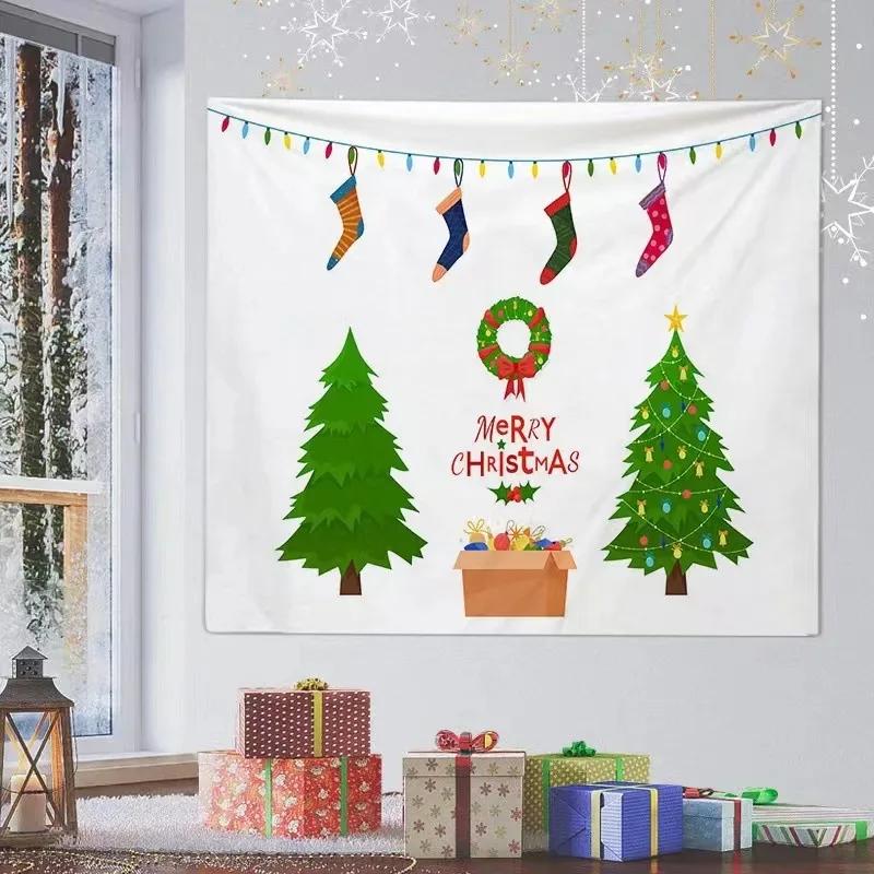 Christmas Tree Decoration Pattern Living Room Interior Home Wall Tapestry