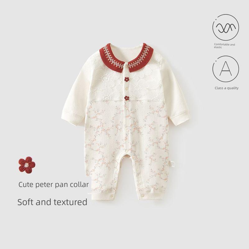 Frog Prince Afternoon Manor Soft Velvet One-Piece Romper Eager to Jump 66/48