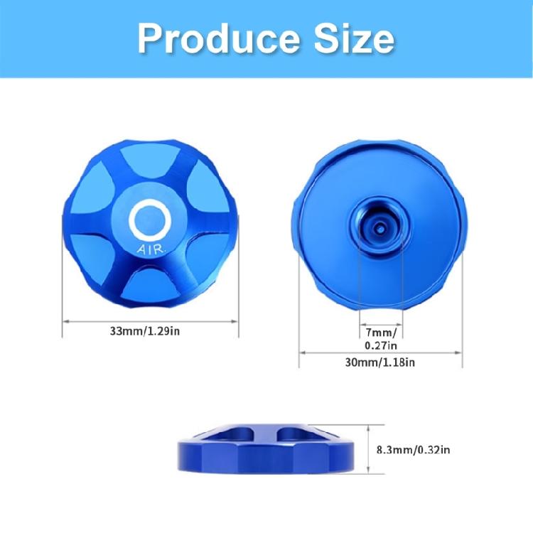 Mountain Bike Front Fork Gas Cover Protector Caps Aluminum Alloy Bicycles Suspension Fork Caps Bike Front Fork Cover