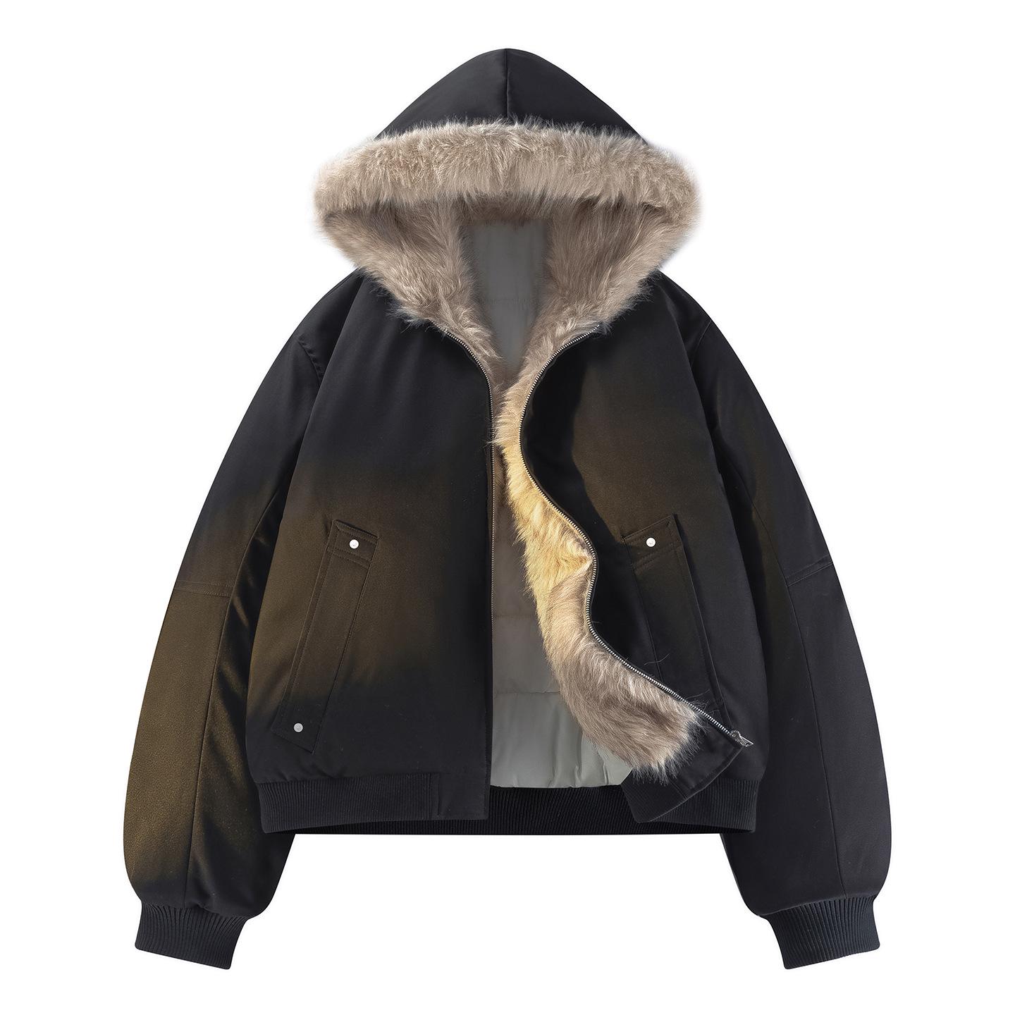 Унисекс Плотная Зимняя Пуховая Хлопковая Куртка - Zuo Shan Diao 2025 M