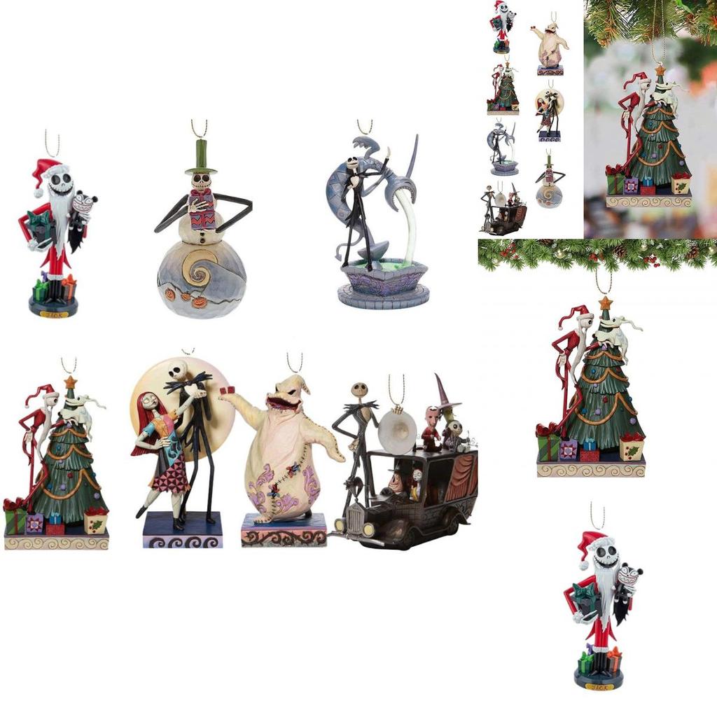 Einzigartiger Weihnachtsanhänger mit Jack und Sally aus The Nightmare Before Christmas