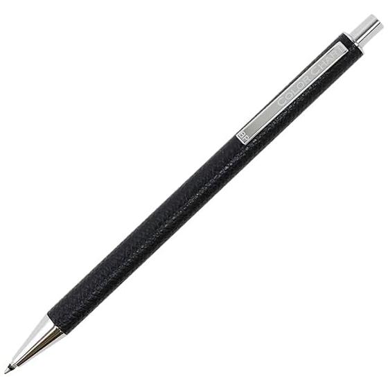 Leather Wrapped Ballpoint Pen (Polar Night) Retractable