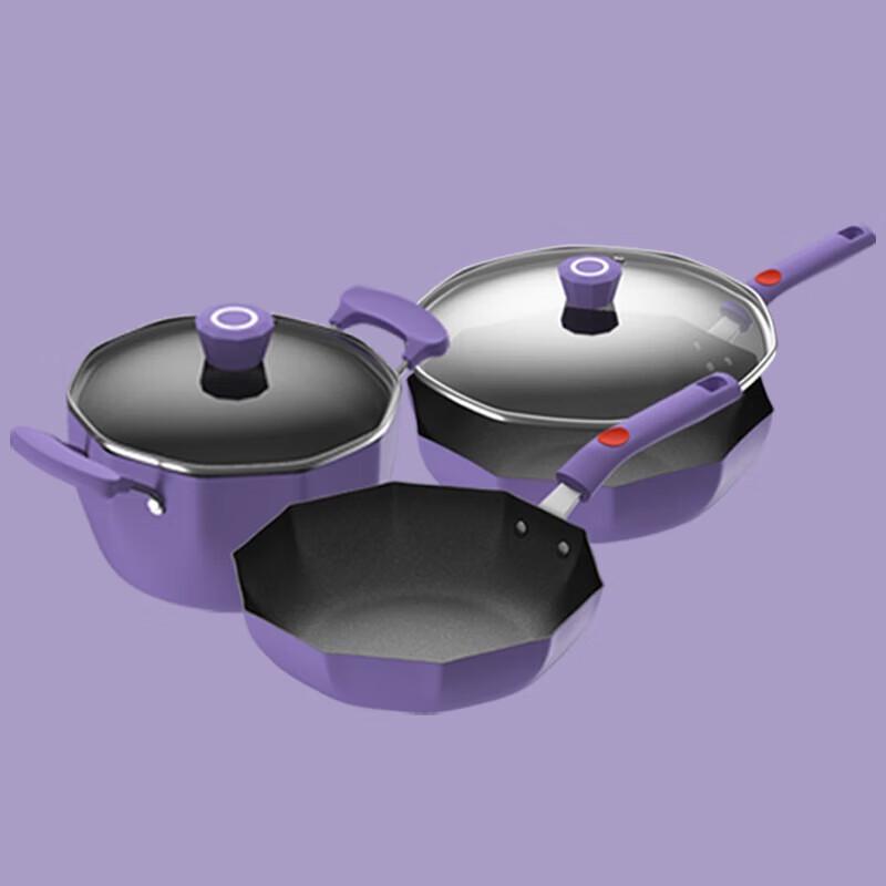 DStt 3-Piece 316L Stainless Steel Cookware Set