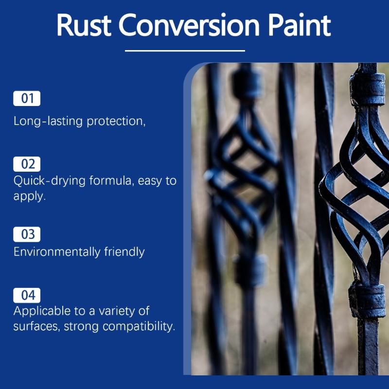Water Based Protective Paint for Metal Surfaces Stops Existing Rust Progressions Offer Wearproof and Night Visibilities