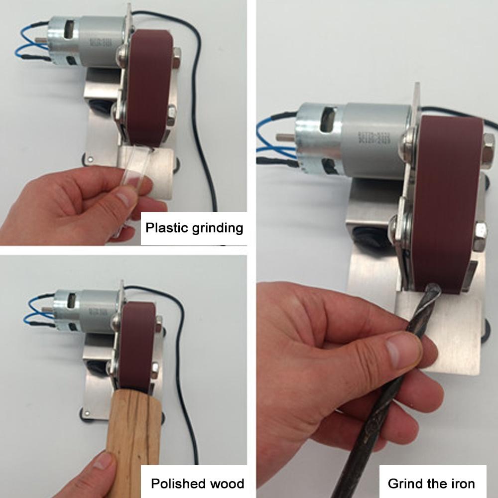 110V/220V DIY Polishing Grinding Machine Cutter Edges Sharpener Multifunctional Grinder Mini Electric Belt Sander