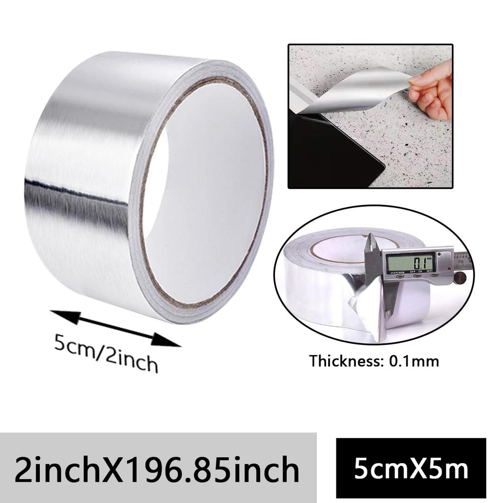 High-Quality Aluminum Foil Tape, High-Temperature Aluminum Foil Tape for Pipes And HVAC, Fire Resistant High Temperature Sticker
