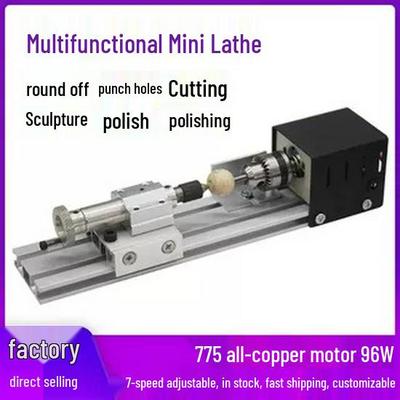 220V Multi-Functional Mini Lathe for DIY Bead and Bracelet Crafting