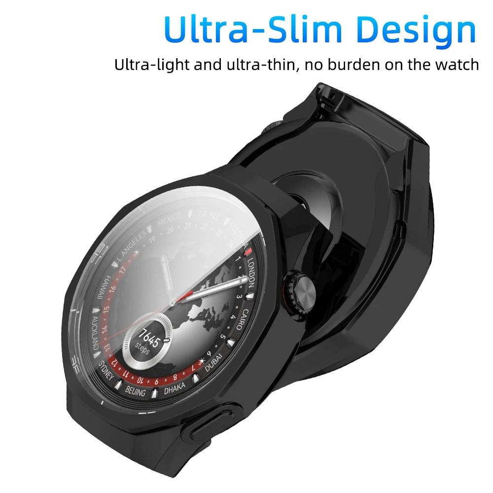 TPU Case for Huawei Watch 5/GT5/GT5 Pro 41/42/46mm - All-Around Protective Cover Screen Protector Anti-scratch Shell Accessories