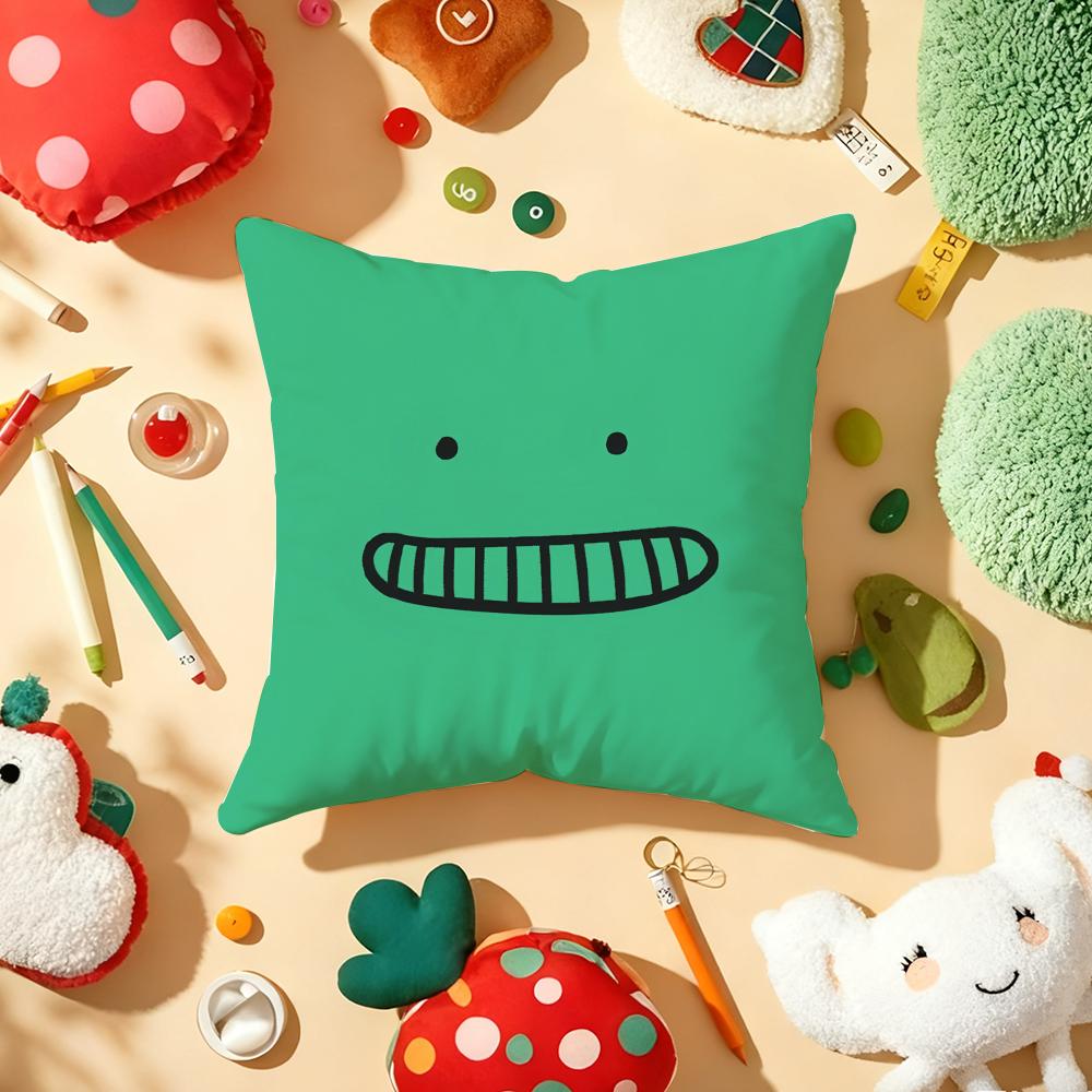 Funny and Quirky Expressions Cushion Cover Soft Short Plush DoubleSided Printing Home Decor Machine Washable Pillow Case Gift