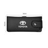 Car Sunglasses Case Sun Visor Glasses Storage Bag Clip Keyring For Toyota 86 Corolla Yaris Aygo CHR Camry Prius RAV4 Prado Hilux