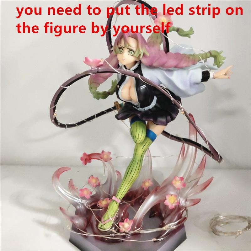Anime Toys Mdoel Kanroji Mitsuri Led DIY PVC Action Mdoel Doll Gift