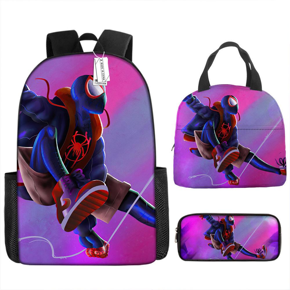 Backpack Elementary School Bag Children'S Lunch Bag Pencil Case Three-Piece Set