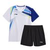 Breathable Quick-Dry Badminton Training Short Sleeve T-Shirt And Shorts Casual Sports Set Unisex Sportswear AATV075-2
