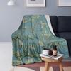 Almond Blossom Plant Van Gogh Aesthetic Blankets Soft Warm Flannel Throw Blanket Plush for Living Room Picnic Travel Home Couch