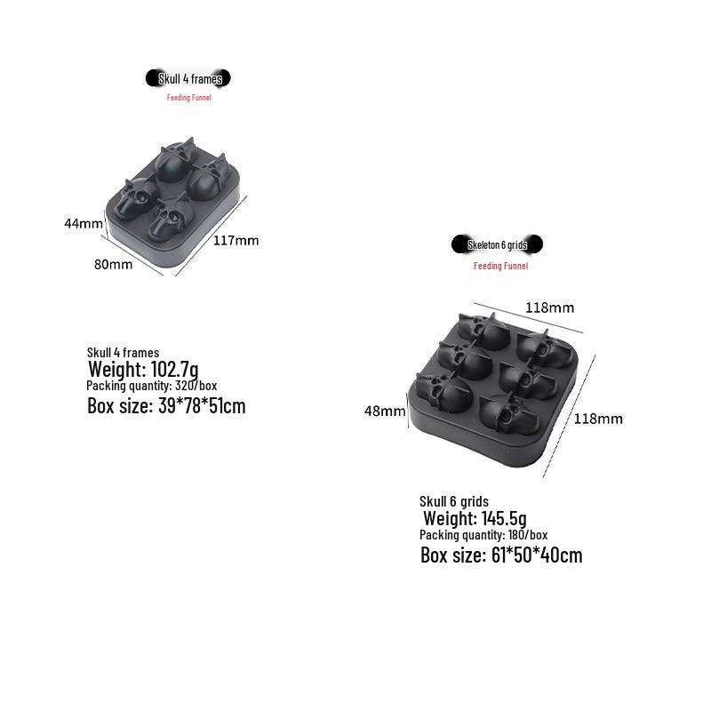 Food Grade Silicone Ice Cube and Ball Mold Tray for Easy Release - Perfect for Whiskey Bars and Ice Making