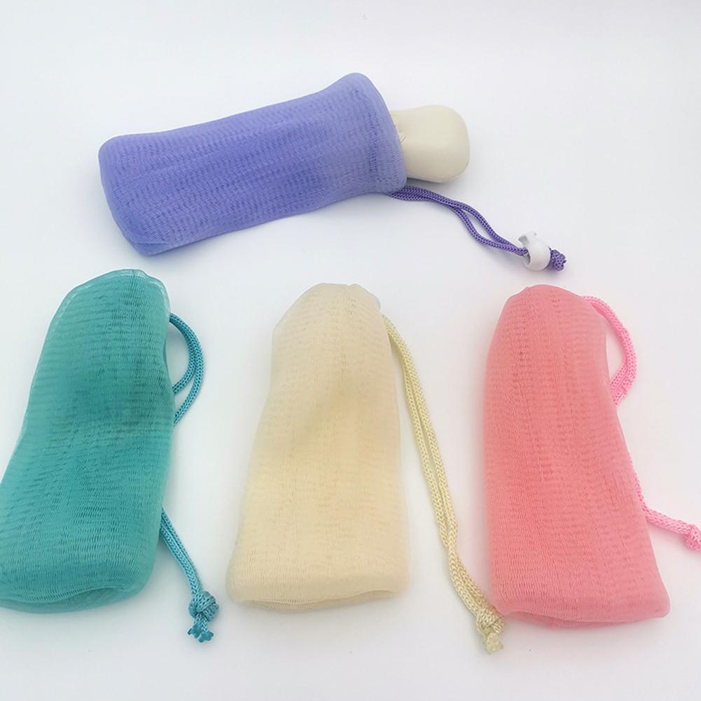 Multi-layer Bubble Mesh Soft Foaming Soap Bags Facial Cleanser Foam Bag Bubble Net Bag Bath Body Washing Household Cleaning Tool