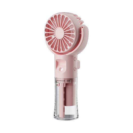 Handheld Spray Fan USB Rechargeable Adjustable Summer Personal Water Mist Fan Portable Travel Outdoor Pocket Mini Cooling Fan