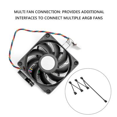 PWM Fan Splitter Cable With 4Pin Control Durability 4Pin PWM PC Fan Splitter Cable For Multiple Computer Fan Splitter