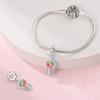 925 Silver Coffee Cake Bread Ice Cream Tea Beer Charms Pendant for 3mm Bracelets DIY Jewelry