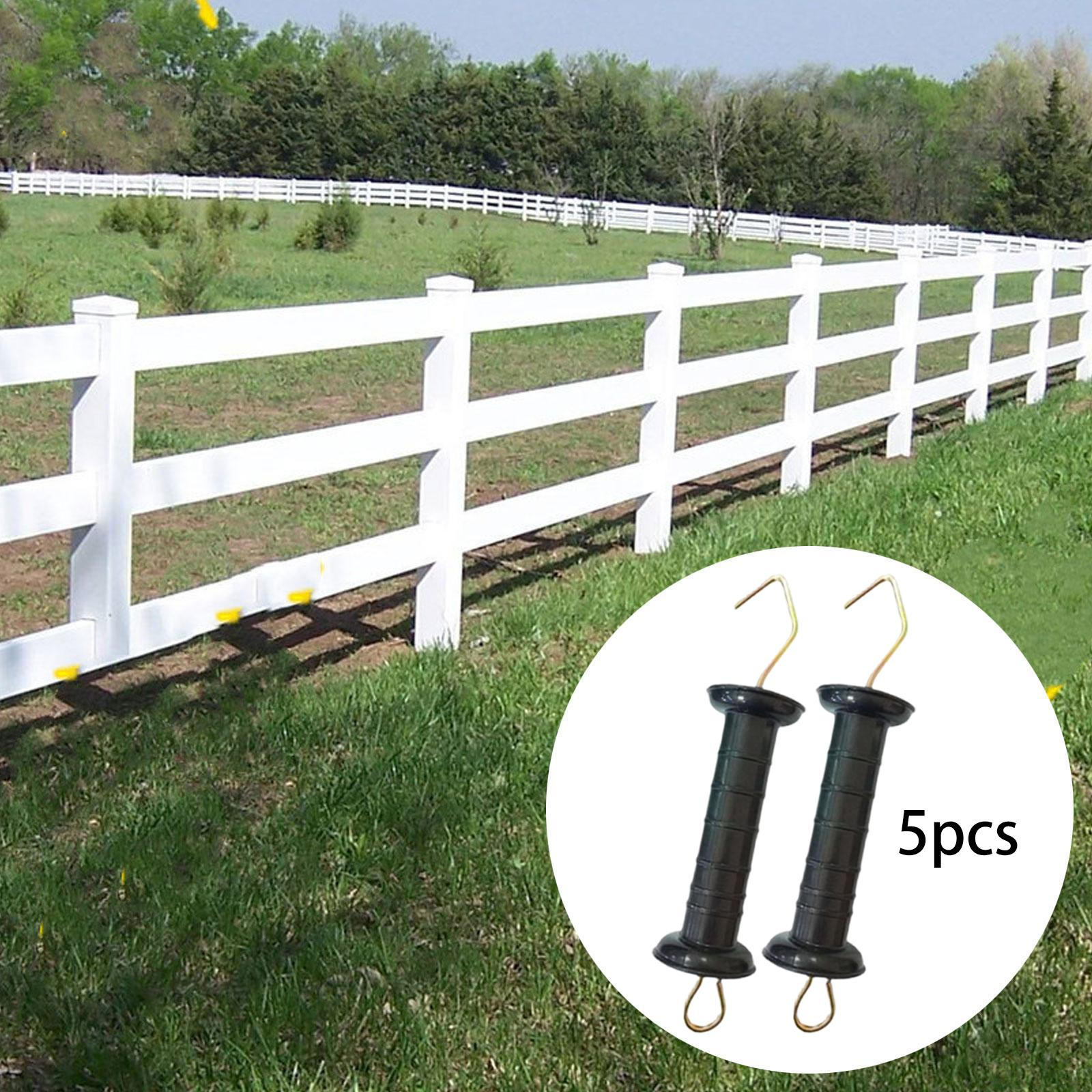 

5 Pieces Electric Fence Gate Handles Insulated Replace Part Spare Parts Sturdy Premium