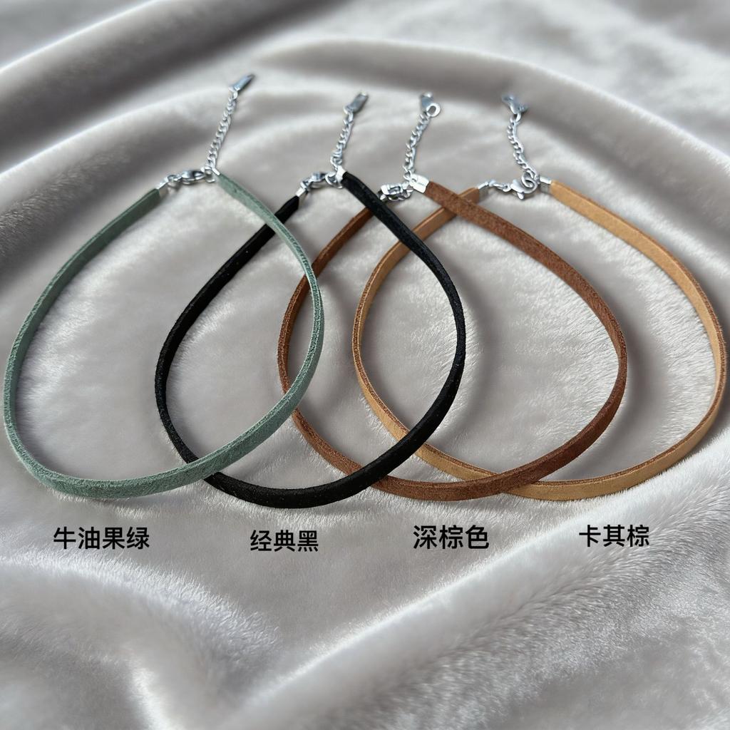 Simple Leather Choker Necklace For Girls Women Party Necklaces Fashion Trend Jewelry On The Neck Accessories Gift Wholesale