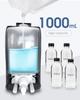 1000ML Foaming Hand Soap Dispenser Wall Mount Kitchen Bathroom Liquid Foam Soap Dispenser White Black Soap Dispenser Plastic