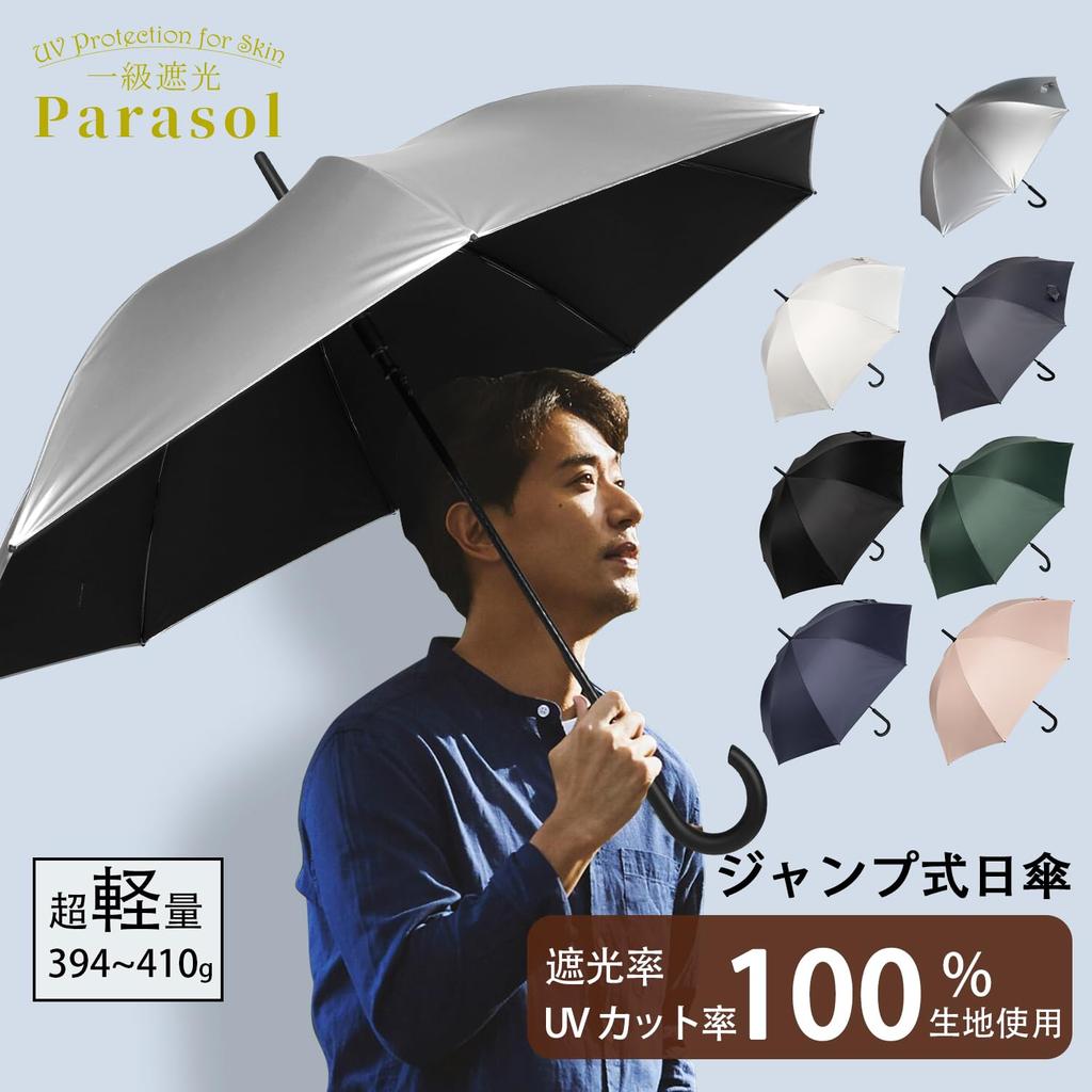 Complete Blackout Zruier and Full Blackout Long Ultra Suitable for Sun and UV Heat Heatstroke Silver Parasol Wide Perfect for Watching Jump Umbrella