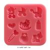 Baking Molds DIY Flip Sugar Cakes Baby Carriages Baby Bottles Letters Trojans Toys Silicone Clay Mold Bakeware
