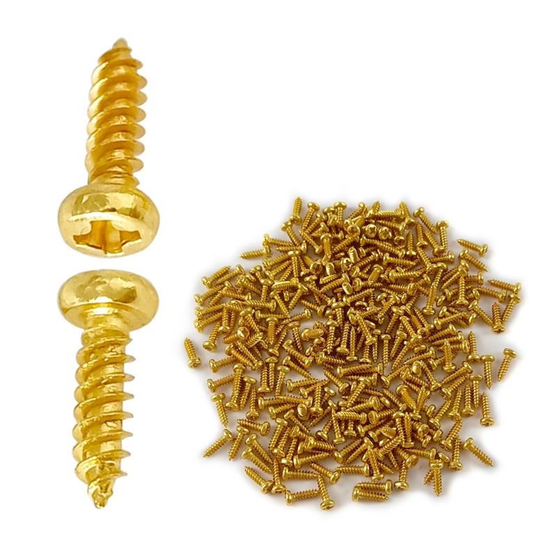 100Pcs Pick Guards Scratch Plate Mounting Screws for Electric Guitar Part Mounting Electric Guitar Bass Pickguard Screws