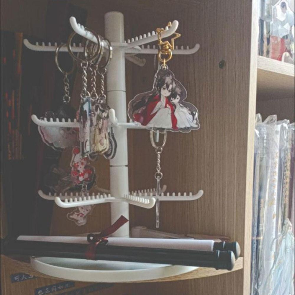 Women Detachable Jewelry Display Rack Rotating Necklace Shelf Rings Home Rack Earring Holder Stand