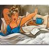 Full Round Diamond 5D DIY Sexy Women Diamond Painting Cartoon Fat Lady Diamond Embroidery Cross Stitch Mosaic Home Decor