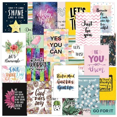Teen Encouragement Cards Set, 24 Cards With Unique Designs And Inspiring Quotes