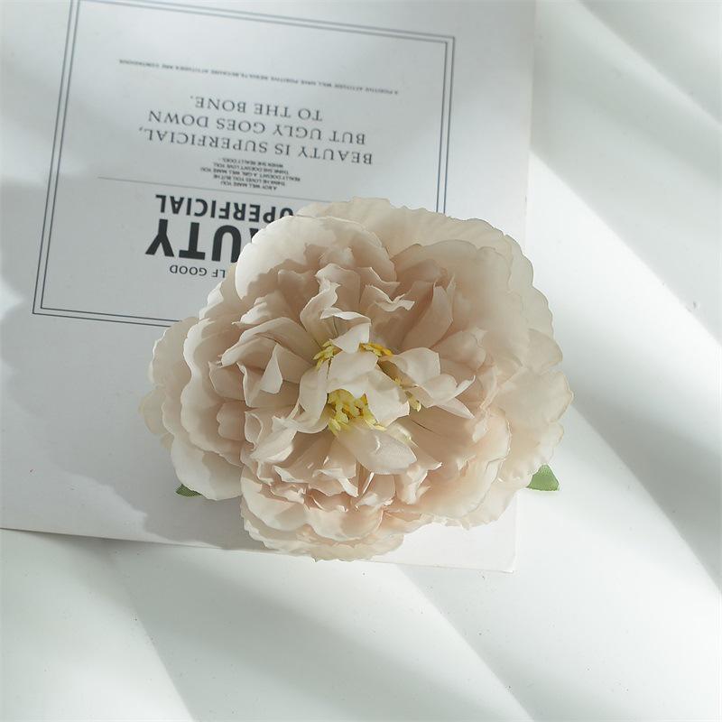 10cm Peony Silk Artificial Flower Heads for DIY Hair Accessories & Handmade Jewelry