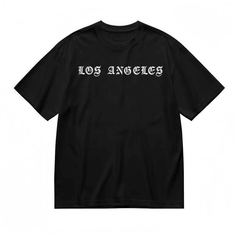 Women's Comfy Slight Stretch Breathable Classic T-Shirt LOS ANGELES Printed Tee