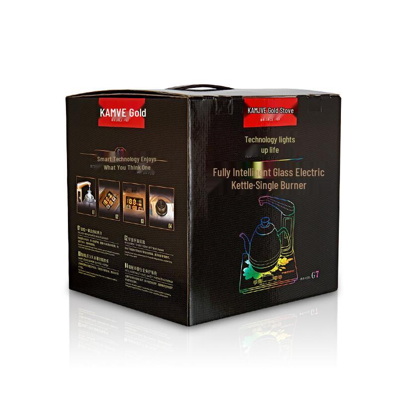 KAMJOVE Smart Glass Electric Tea Kettle with Automatic Water Filling CN Plug (adapter Included)