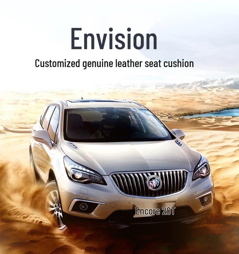 All-Season Genuine Leather Seat Cushion for Buick Envision - Five-Seater, Universal Fit