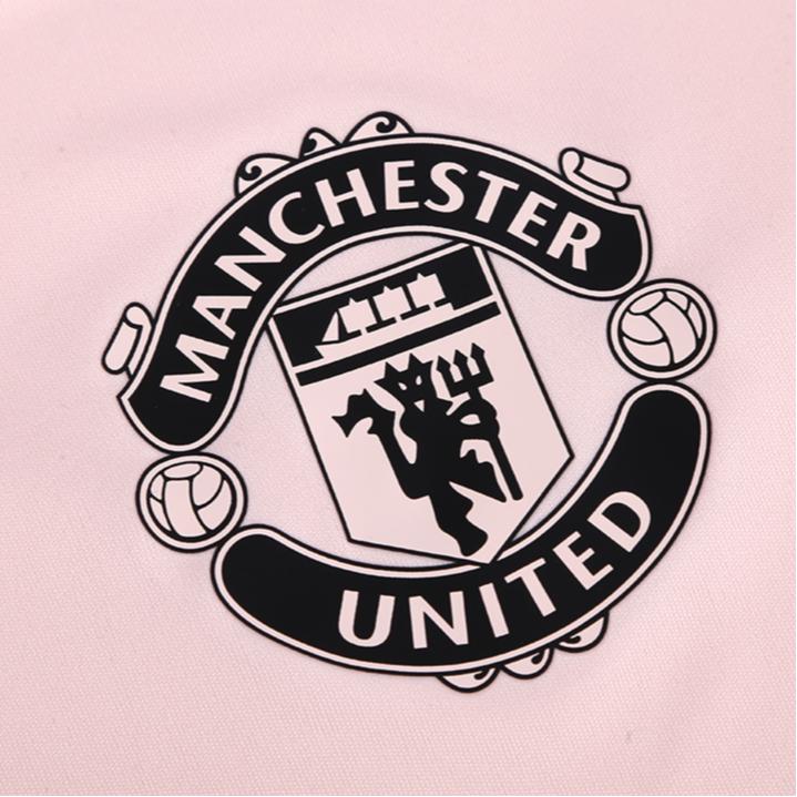 Adidas Alphabet Musterdruck Kurzarm Fußballtrikot Saison 22-23 Manchester United Herren Oberteile Eisrosa HT4293